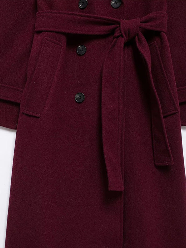 The Burgundy Celine Coat