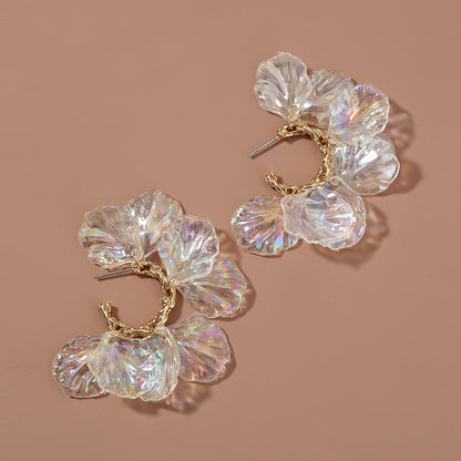Petal Pearl Floral Earrings
