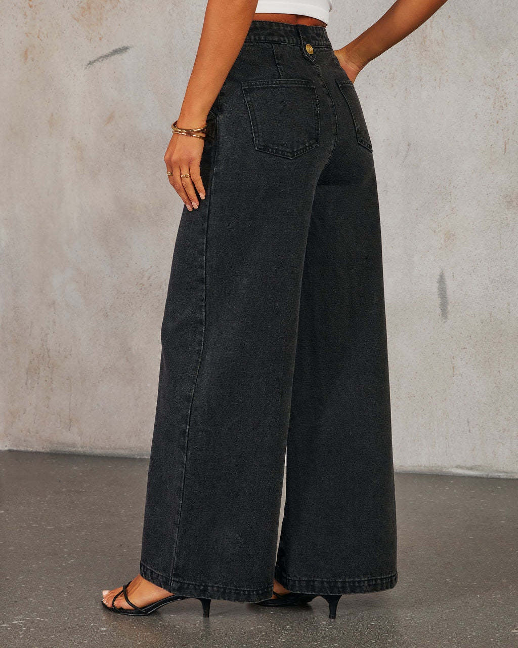 Anisse Black Denim Set