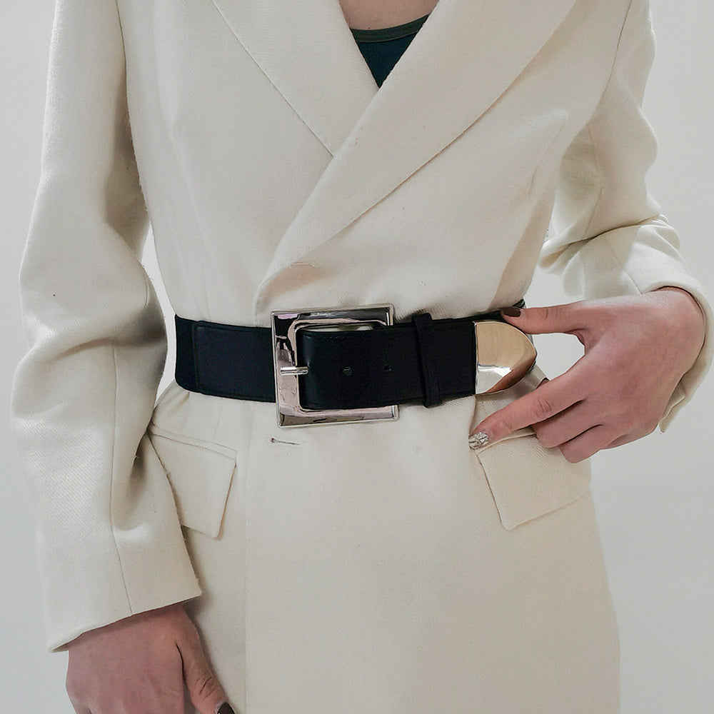 Wide Stretch Cinch Belt – Alloy Buckle