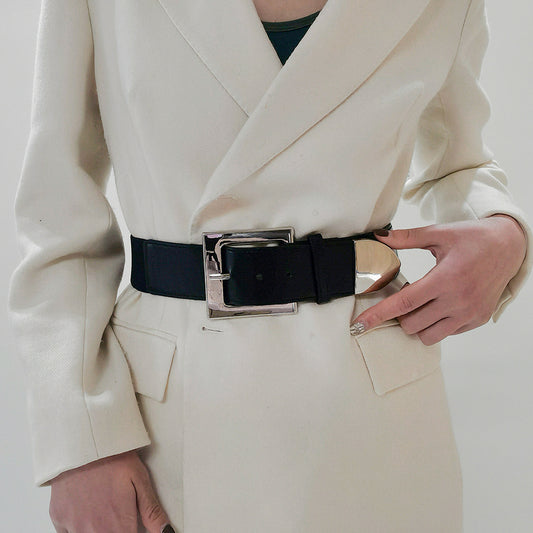 Wide Stretch Cinch Belt – Alloy Buckle