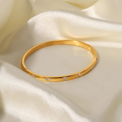 Gold White Jewel Bracelet