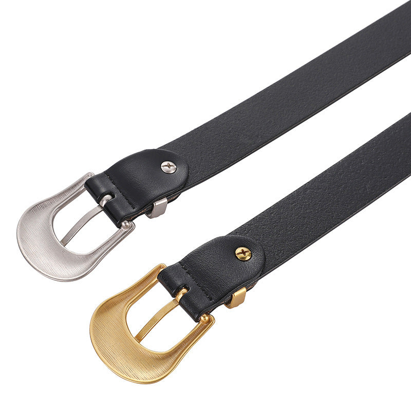 Women's Retro Cowhide Belt