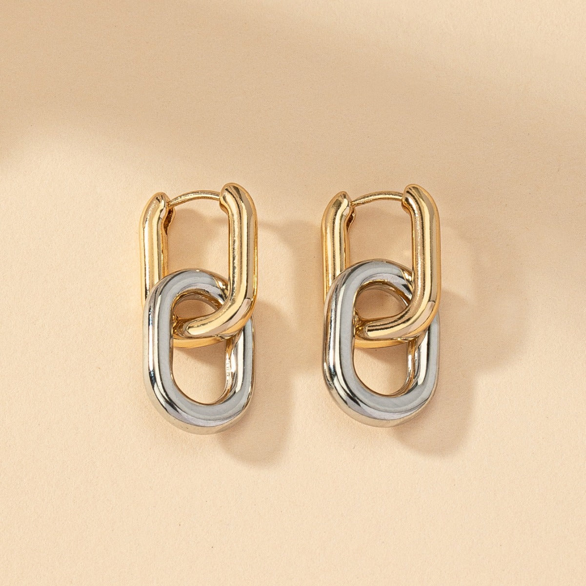 Two Tone Lantern Earrings