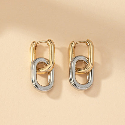 Two Tone Lantern Earrings