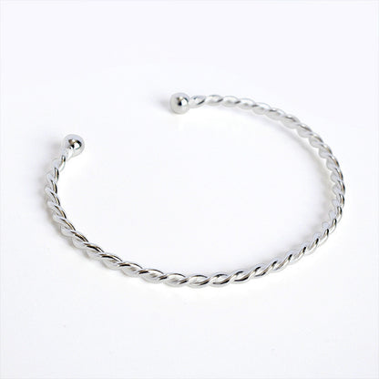 Sterling Silver Bubble Twist Bracelet