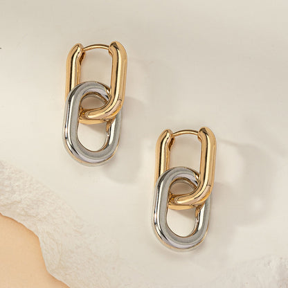 Two Tone Lantern Earrings