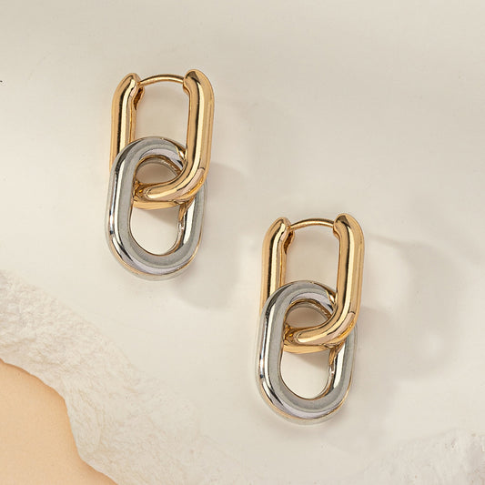 Two Tone Lantern Earrings