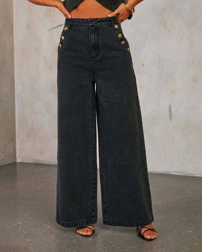 Anisse Black Denim Set
