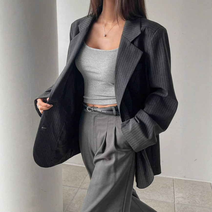 The River Pinstripe Blazer