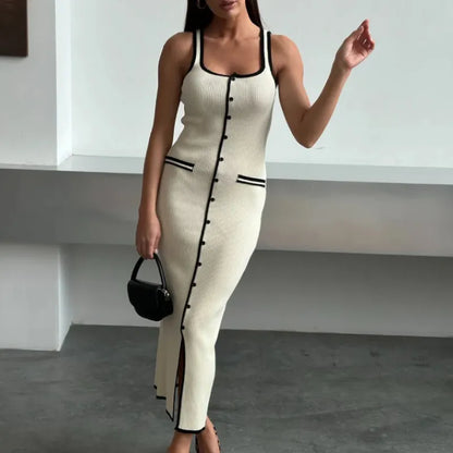 Winslet Contrast Knitted Dress