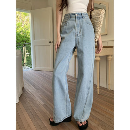 High Waist Retro Wide Leg Jeans