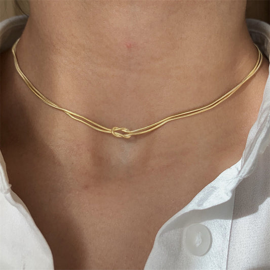 Knot Chain Necklace Bracelet