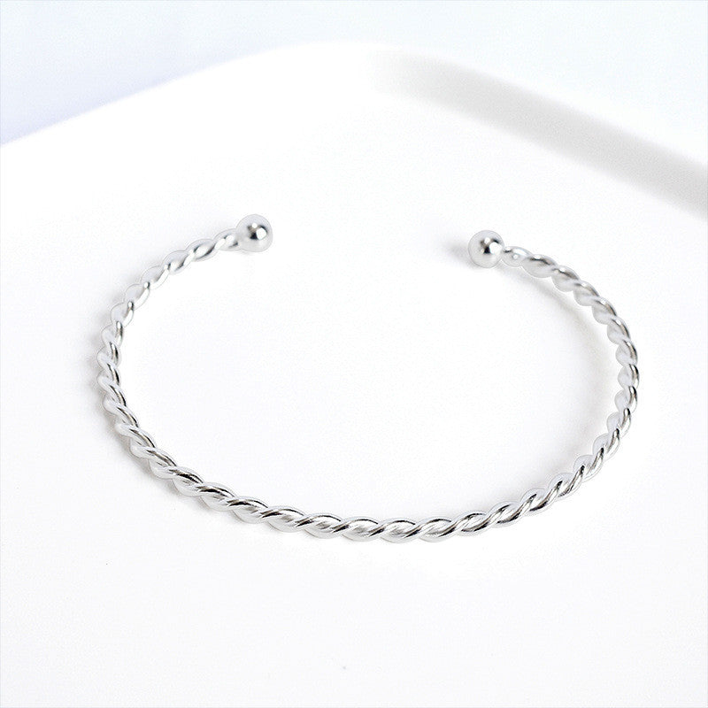 Sterling Silver Bubble Twist Bracelet