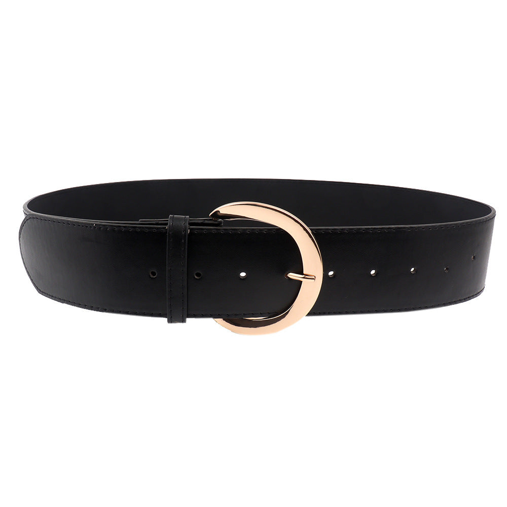Retro Wide Pin Buckle Belt
