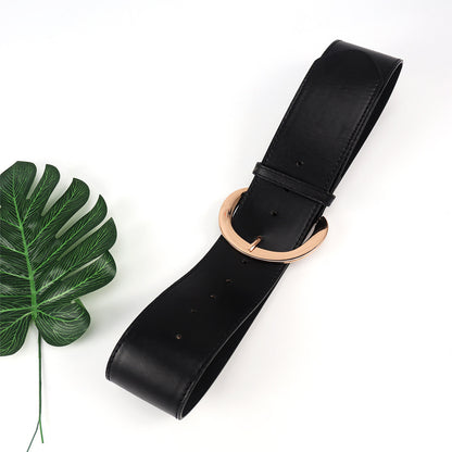 Retro Wide Pin Buckle Belt