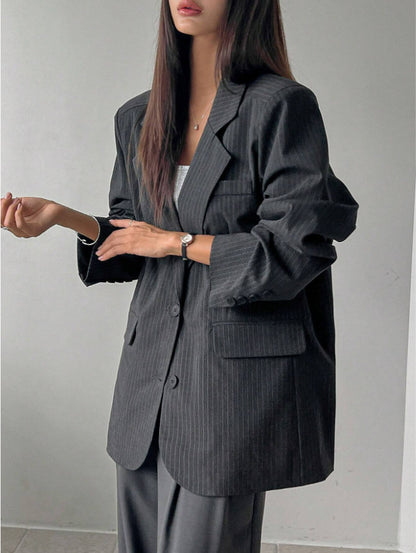 The River Pinstripe Blazer