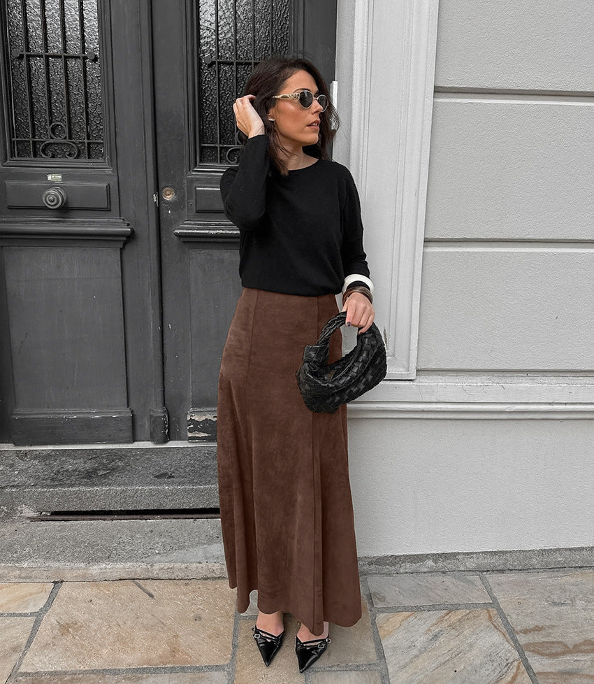 The Kaelen Velvet Skirt