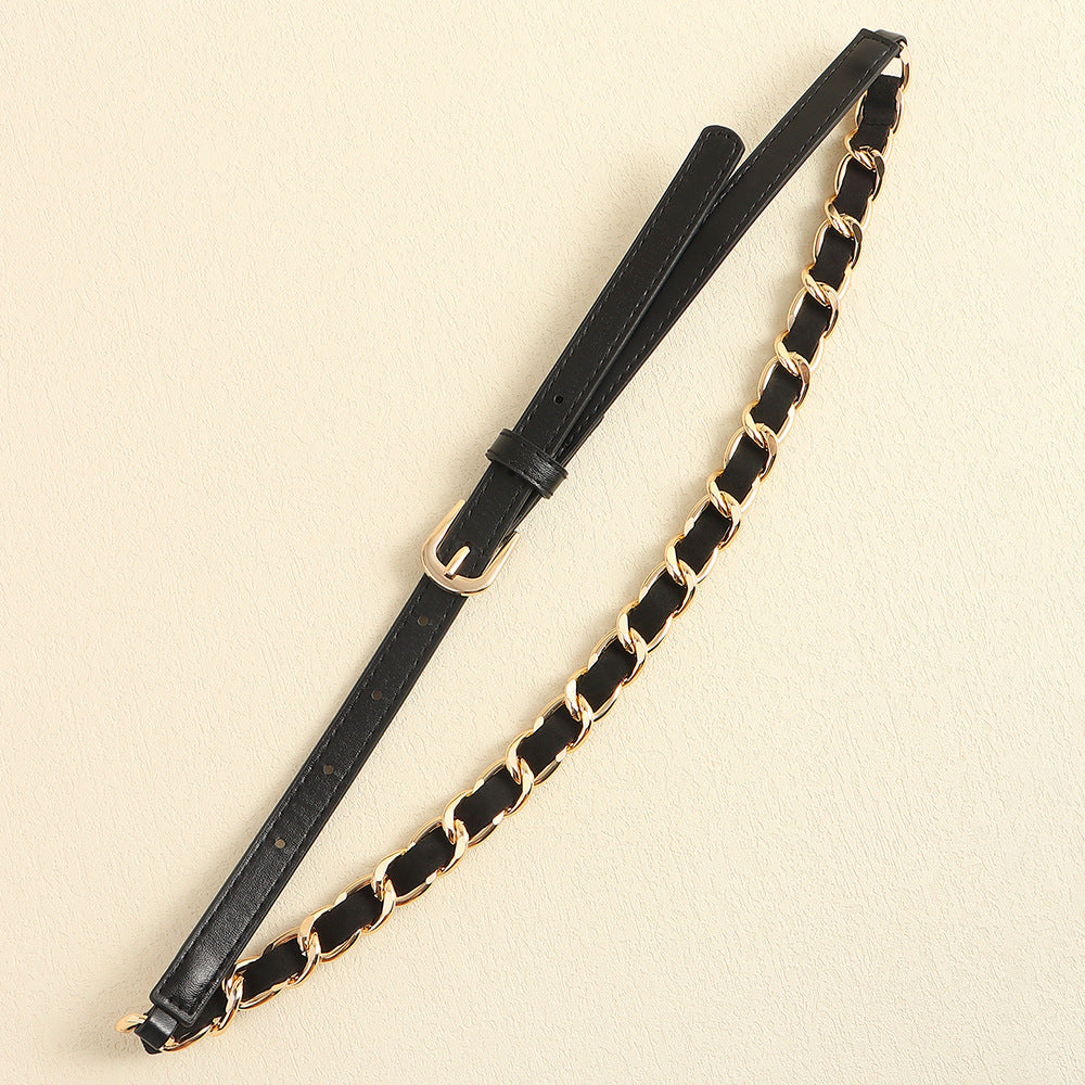 Simple Metal Chain Fashion Belt